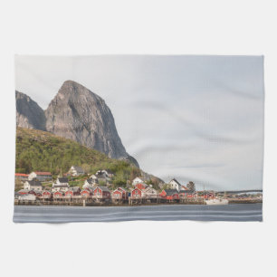 Lofoten Fishing Village - Norway Kitchen Towel