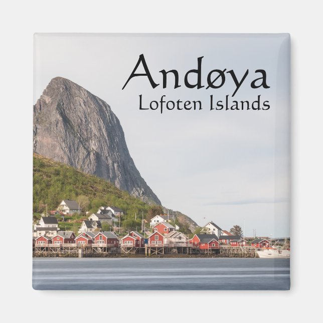Lofoten Fishing Village - Norway Magnet (Front)
