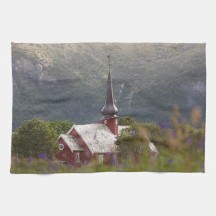 Lofoten Flakstad Church Kitchen Towel