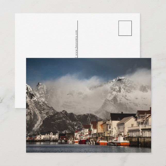 Lofoten Henningsvaer Holiday Postcard (Front/Back)