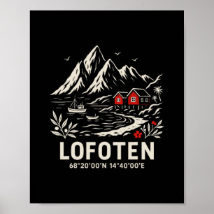 Lofoten Island Norway Beach Vacation Poster