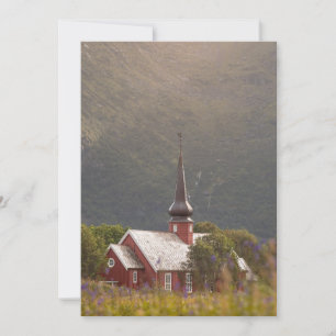 Lofoten Islands Flakstad Church Card