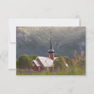 Lofoten Islands Flakstad Church Card