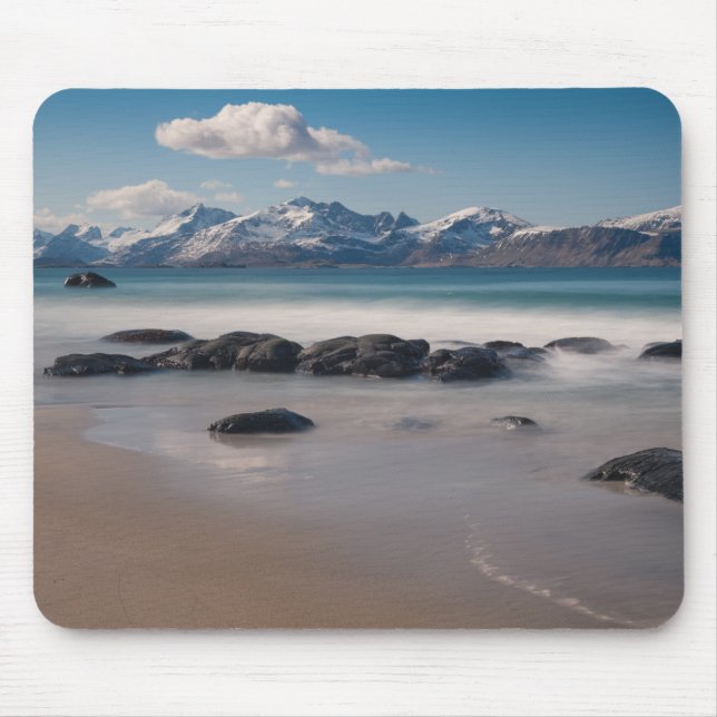 Lofoten Islands Landscape Photo Mouse Pad (Front)