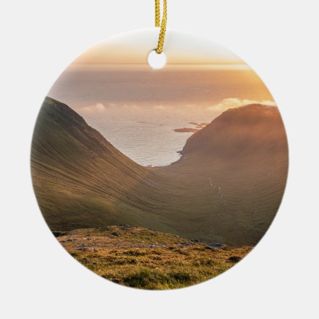Lofoten Islands Norway Ceramic Ornament (Front)
