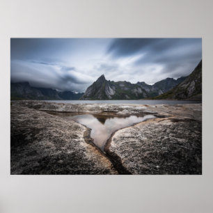 Lofoten Mountain Poster