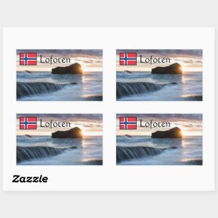 Lofoten Norway Midnight Sun Sticker