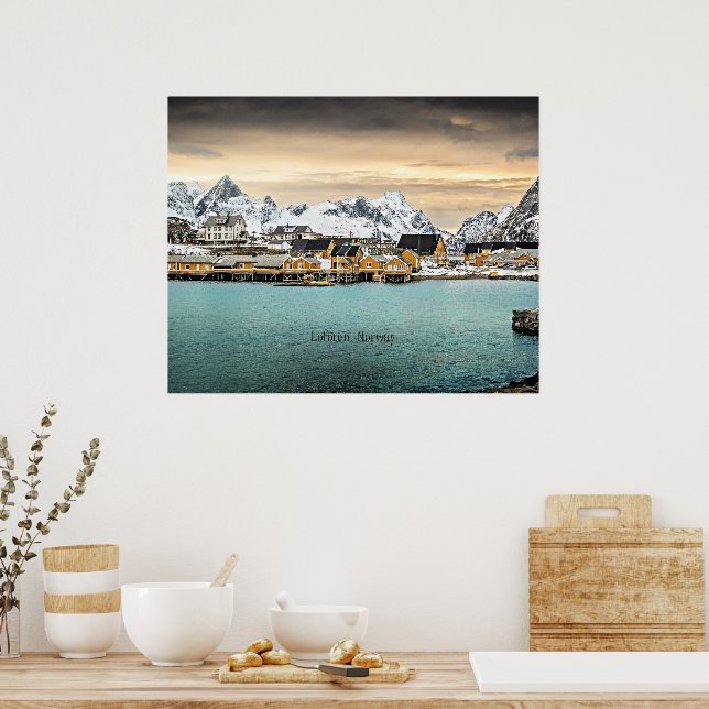 Lofoten, Norway scenic photograph Poster (Kitchen)