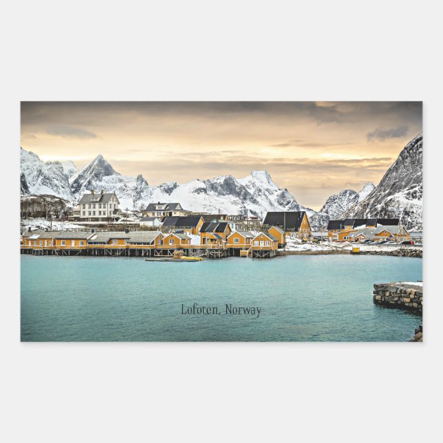 Lofoten, Norway scenic photograph Sticker (Front)