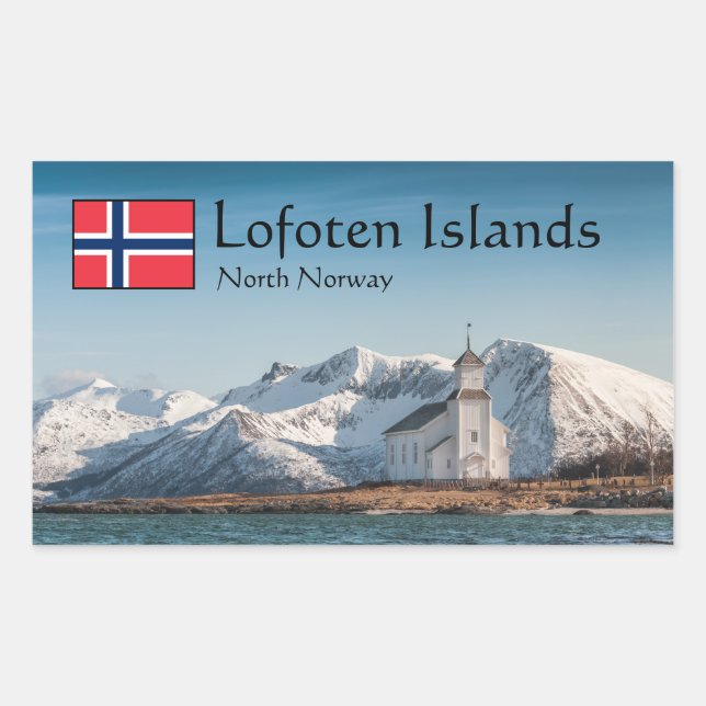 Lofoten Norway Souvenir  Sticker (Front)