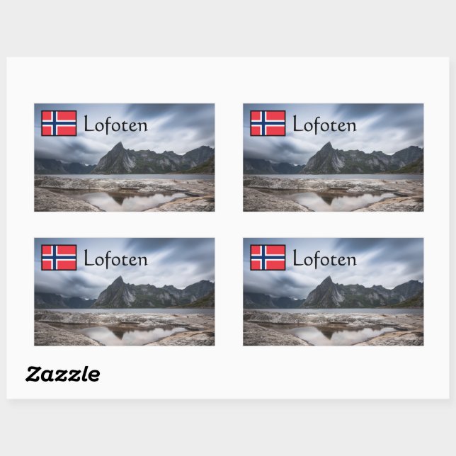 Lofoten Norway Souvenir Sticker (Sheet)