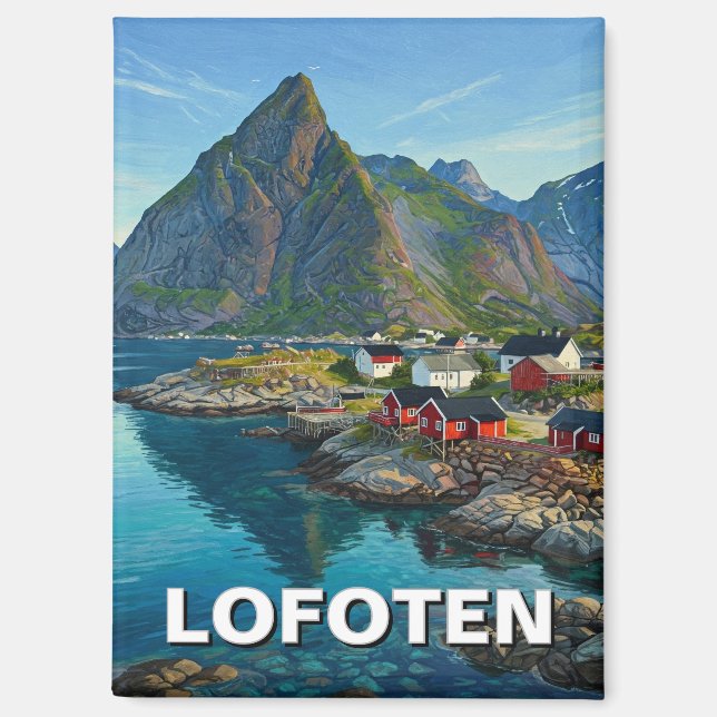 Lofoten Norway Travel Magnet (Front)