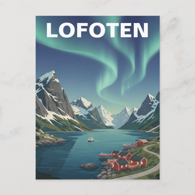Lofoten Norway Travel Postcard (Front)