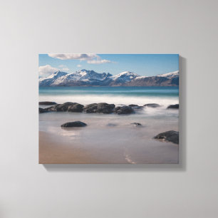 Lofoten Vikten Beach Canvas Print