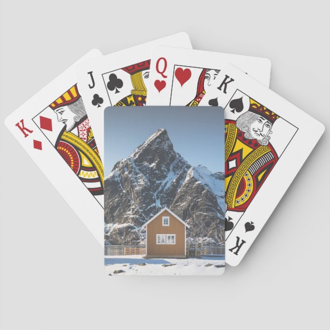 Lofoten Yellow Cabin Playing Cards (Back)