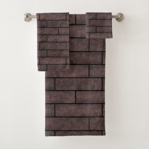 Loft, brick bath towel set