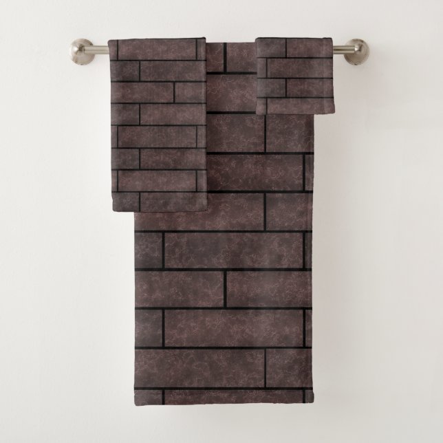 Loft, brick bath towel set (Insitu)