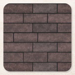 Loft, brick square paper coaster