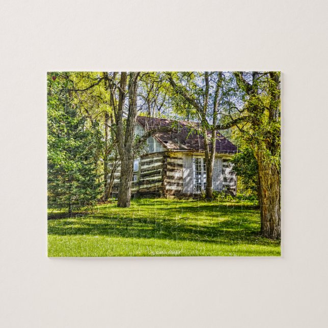 Log Cabin Alaska Jigsaw Puzzle (Horizontal)
