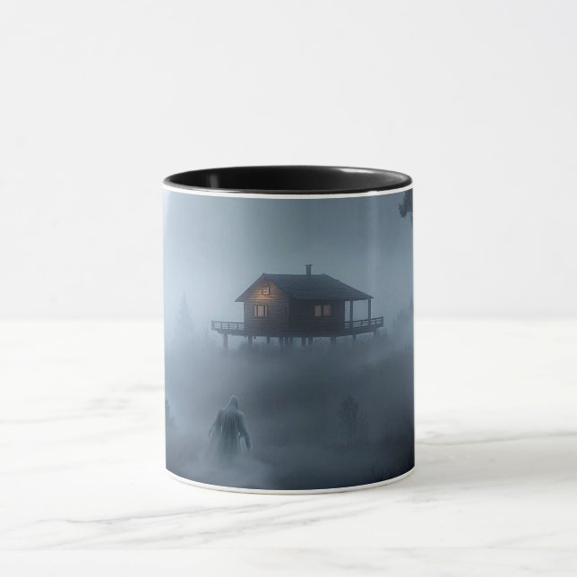 Log Cabin by the Haunted Lake Mug (Center)