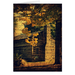 Log Cabin in Autumn