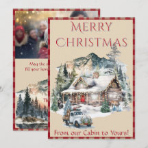 Log Cabin in the Mountains Christmas 1 Photo 