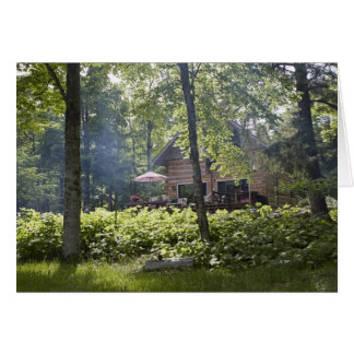 Log Cabin in Woods