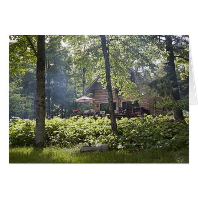 Log Cabin in Woods (Front Horizontal)