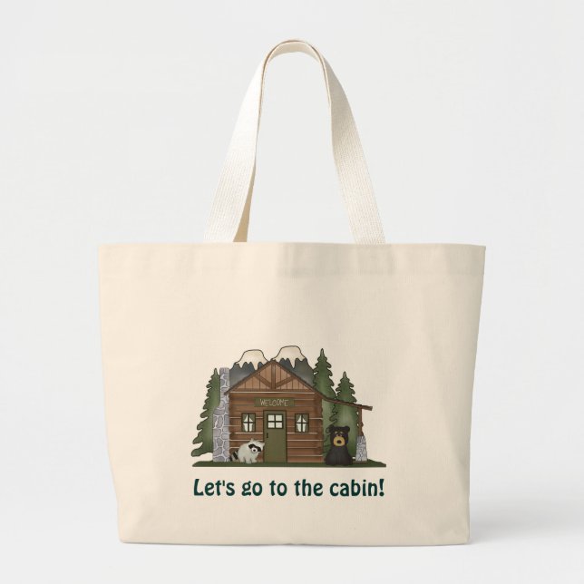 Log Cabin-Jumbo Tote (Front)