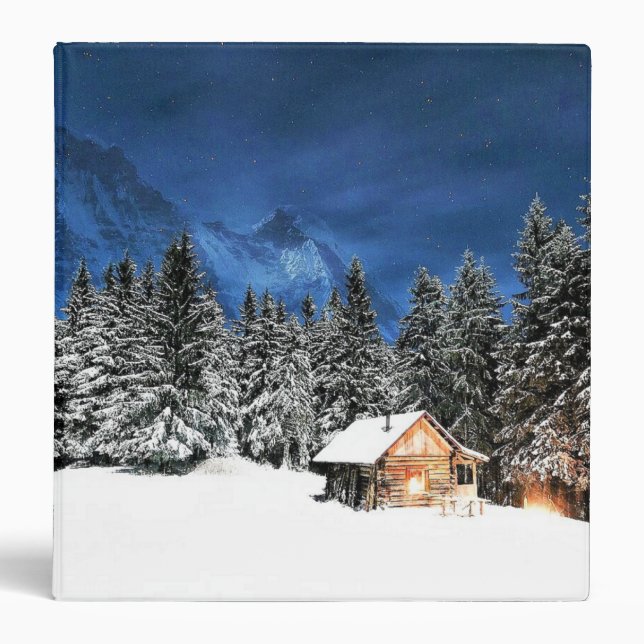 Log Cabin Mountain View Binder (Front)