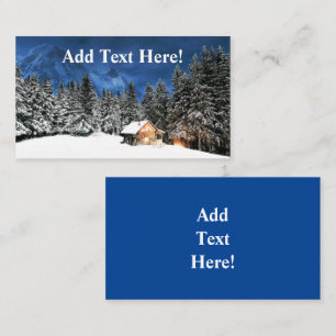 Log Cabin Mountain View Business Card