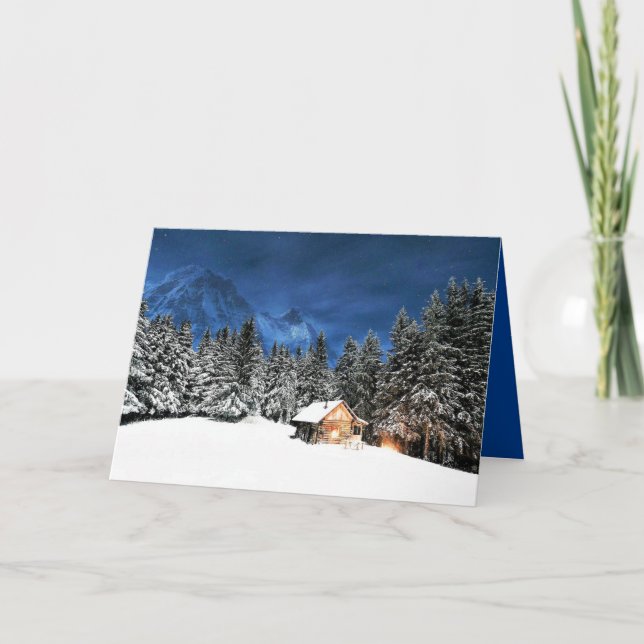 Log Cabin Mountain View Card (Front)