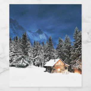 Log Cabin Mountain View Wine Label