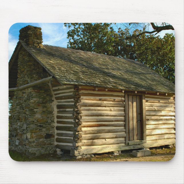 Log Cabin Mouse Pad (Front)
