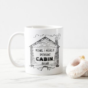 Log Cabin Personalized Home Coffee Mug