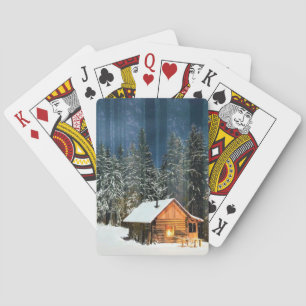 Log Cabin Playing Cards