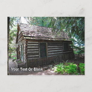 Log Cabin Postcard