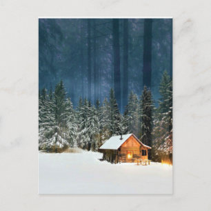 Log Cabin Postcard
