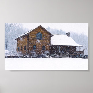 log cabin poster