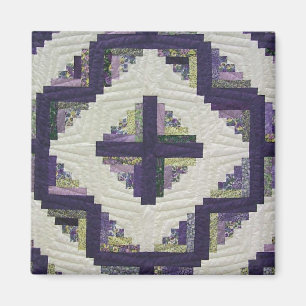 Log Cabin Quilt Magnet