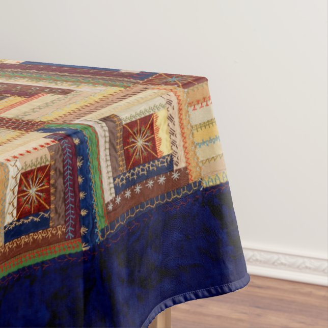 Log Cabin quilt Tablecloth (In Situ)