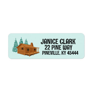 LOG CABIN RETURN ADDRESS LABELS