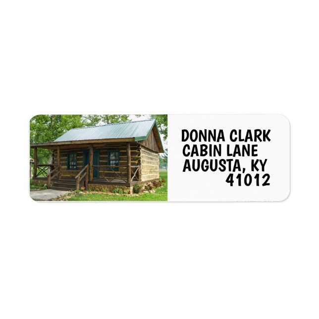 LOG CABIN RETURN ADDRESS LABELS (Front)