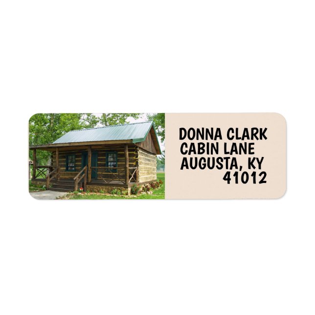 LOG CABIN RETURN ADDRESS LABELS (Front)