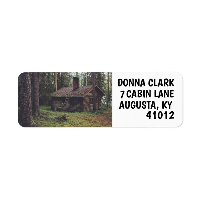 LOG CABIN RETURN ADDRESS LABELS (Front)