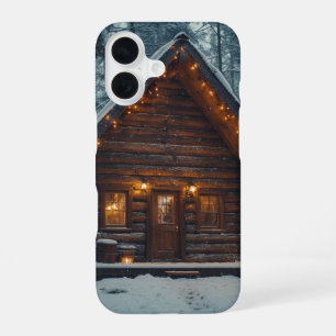 LOG CABIN SNOW OTTER BOX IPHONE CASE
