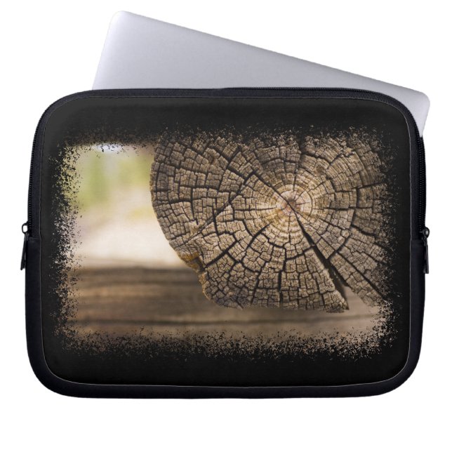 Log Cabin Textures Laptop Bag (Front)