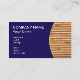 log cabin wall business card