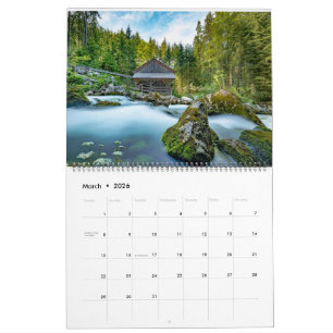 Log Cabin Whispers: A Year of Rustic Retreats Calendar