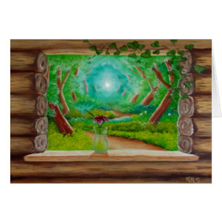 Log Cabin Window